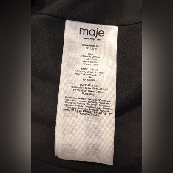 Maje Black Cotton-Tweed Blazer - Picture 12 of 13